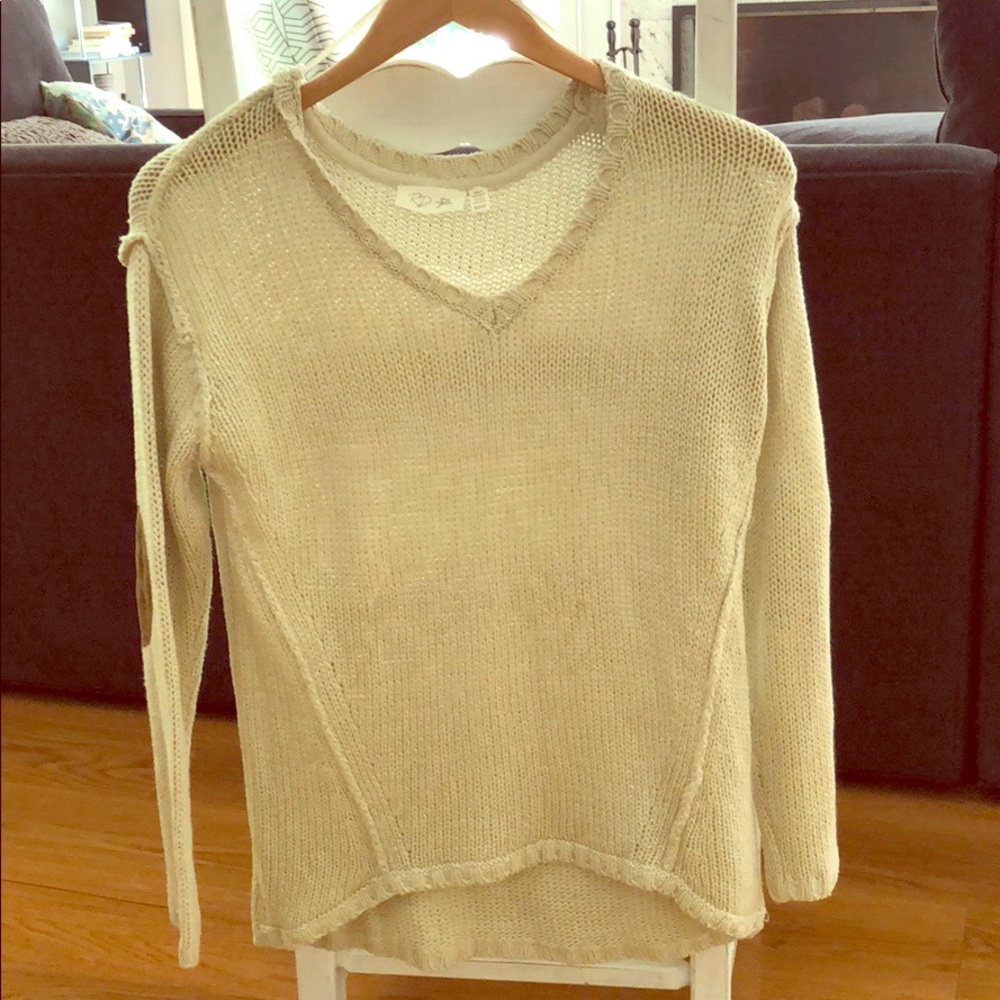 Cozy sweater with elbow pads